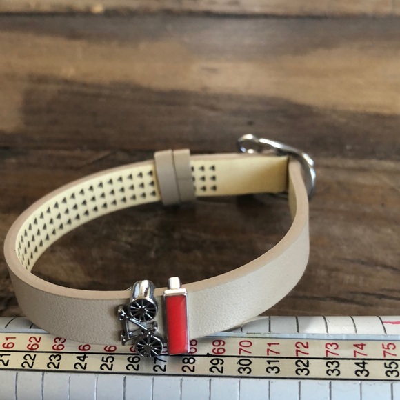 no name Jewelry - 🔴5/$20 Leather Bracelet with Bike Charm